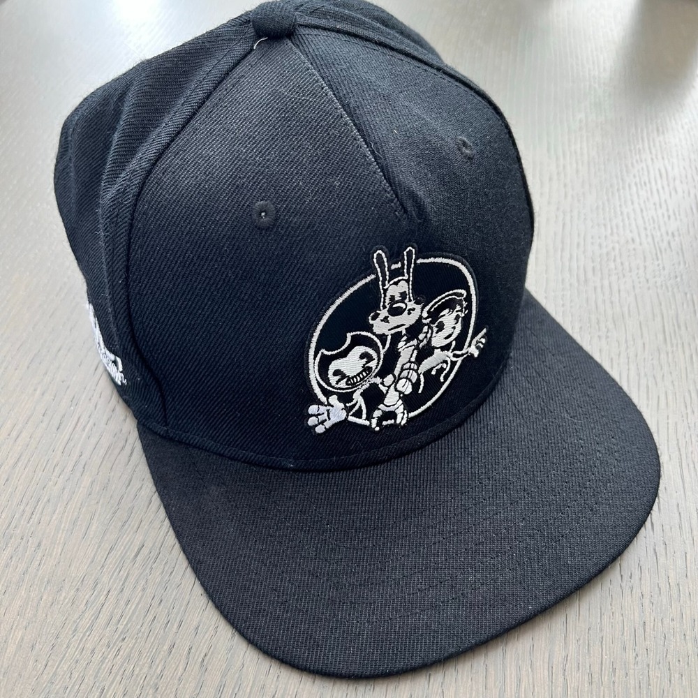 Bendy and the Ink Machine Hat Black & White, Youth Or Adult Adjustable